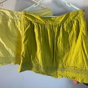 LOFT Olive Green Skirt